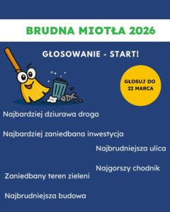 Zaczynamy głosowanie w czwartej edycji Brudnej Miotły